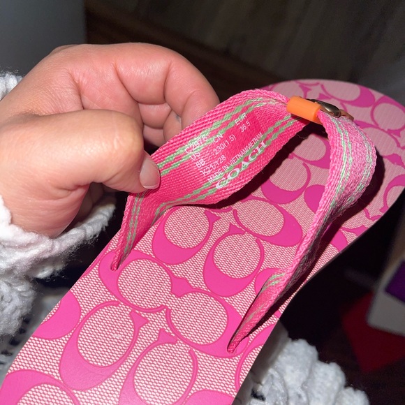 Coach Shoes Coach Zoe Flip Flops Poshmark
